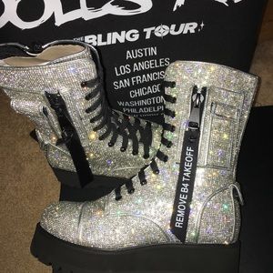 BRAND NEW DOLLS KILL BILLIONAIRE BLING BOOT SIZE 8